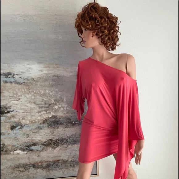 ABI FERRIN Signature 5-Way DRESS Coral XXS - Picture 7 of 15